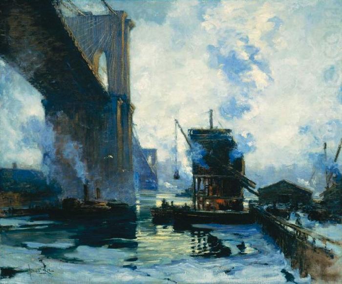Jonas Lie Morning on the River china oil painting image